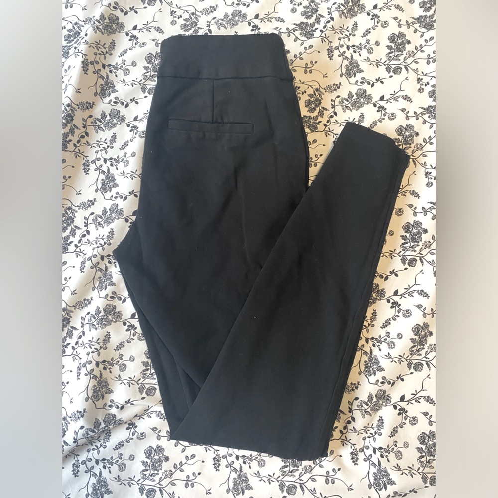 Black Professional Skinny Leg Pants